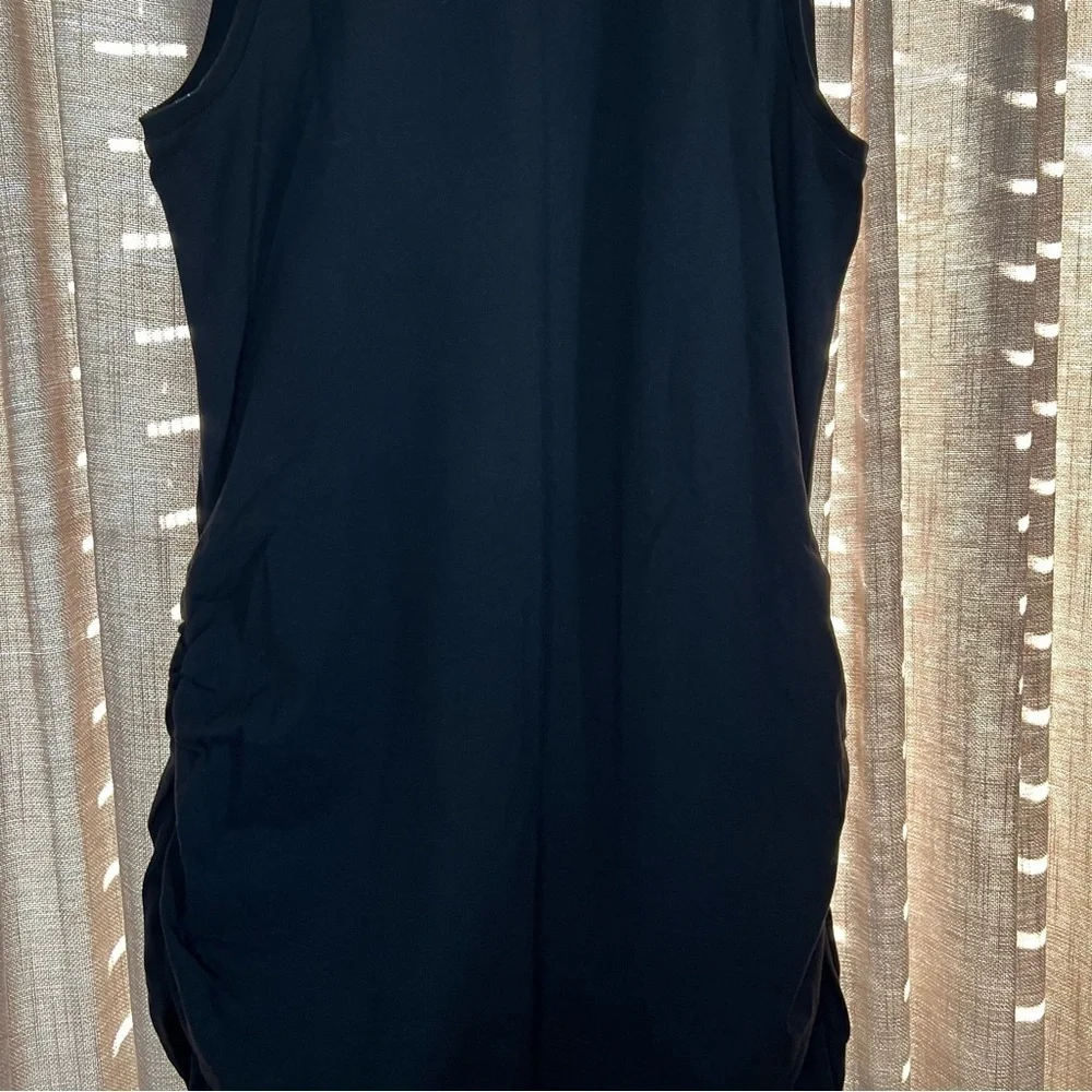 Old Navy Black Jersey Knit Black Sleeveless Bodycon Midi Dress Size Large